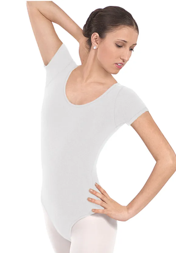 10475P Plus Size Short Sleeve Leotard
