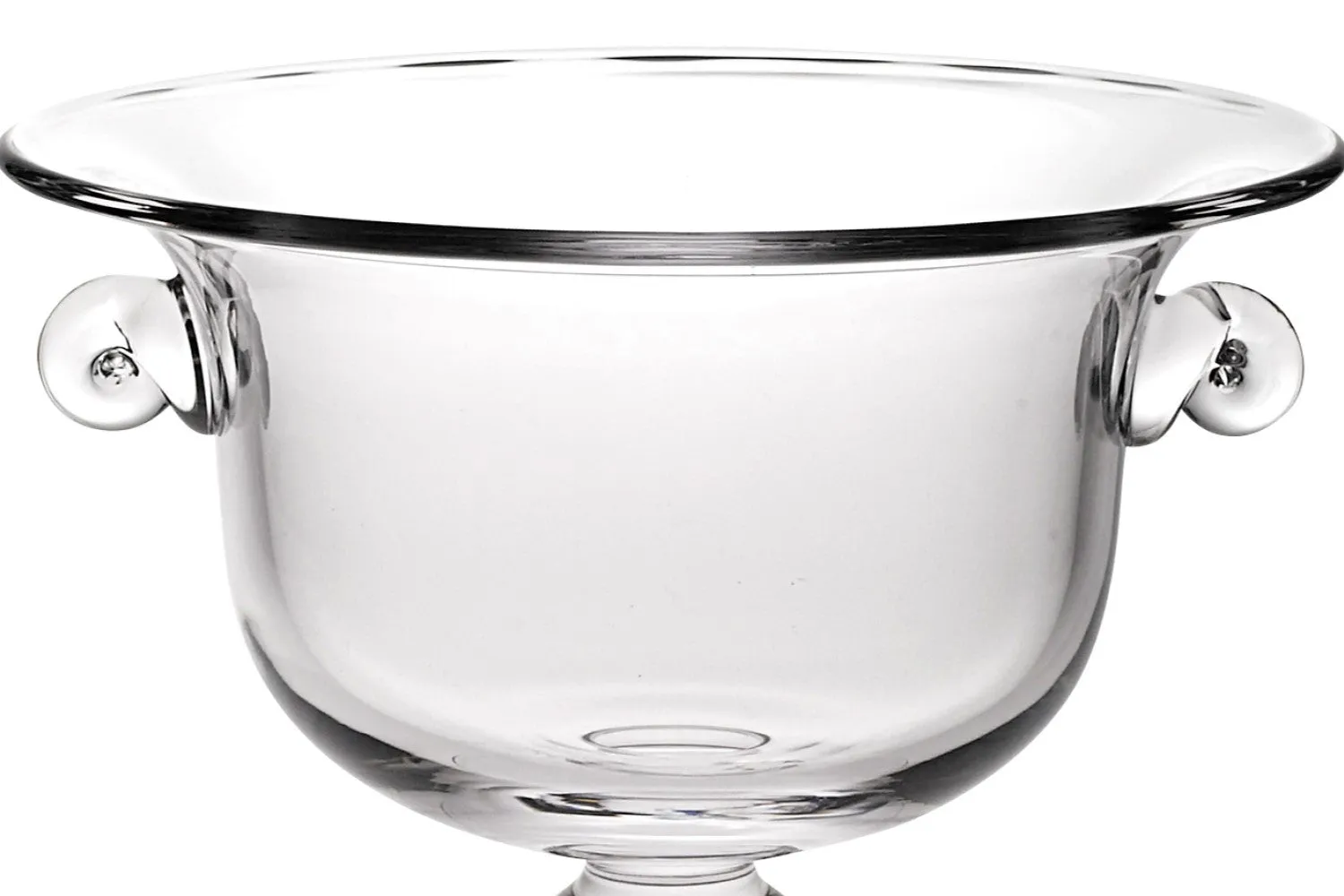 11 Mouth Blown Crystal European Made Trophy Centerpiece Fruit Or Punch Bowl By Homeroots