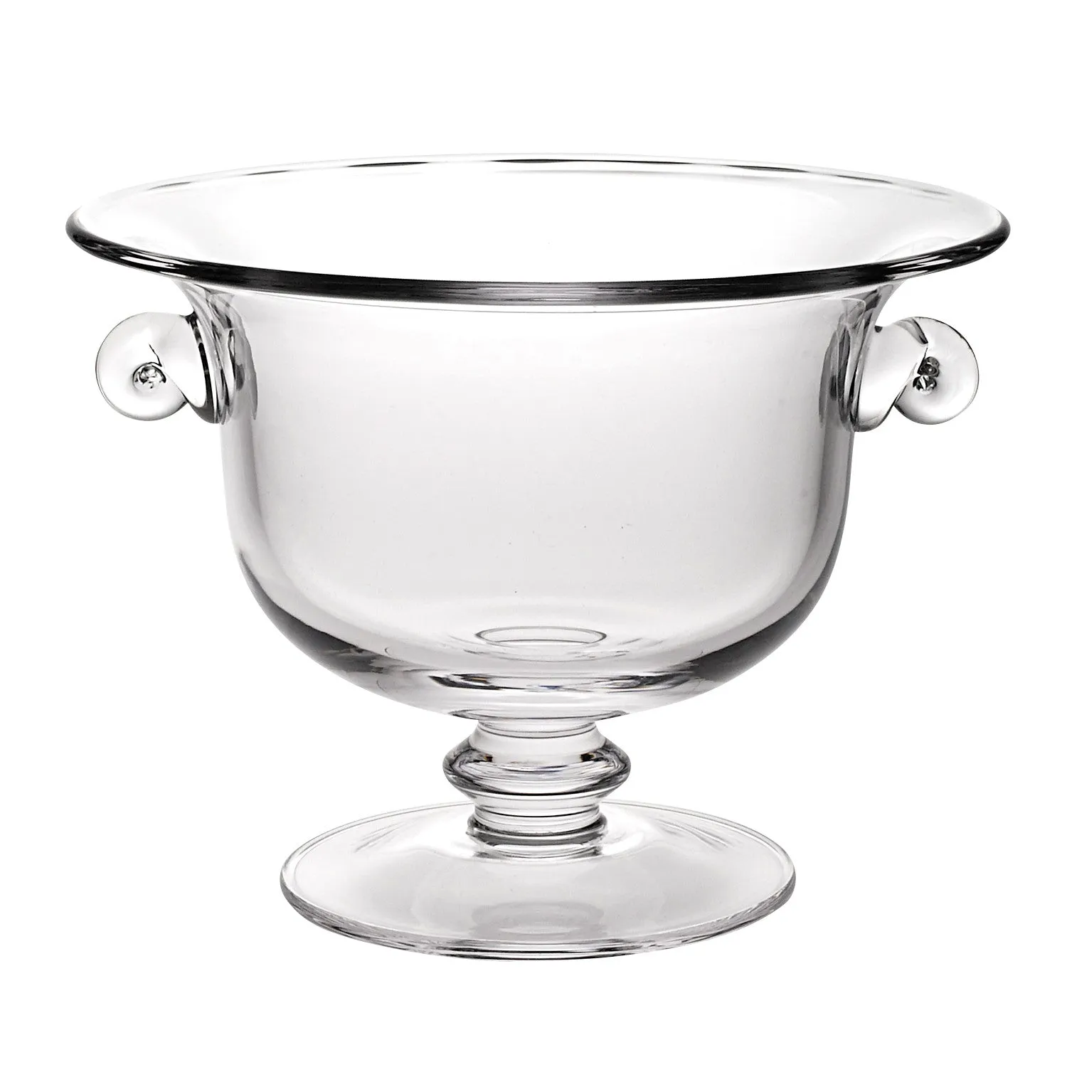 11 Mouth Blown Crystal European Made Trophy Centerpiece Fruit Or Punch Bowl By Homeroots
