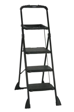3-Step Folding Step Stool with Tray