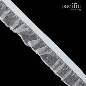 3/4 Inch Sheer Stretch Ruffle Elastic