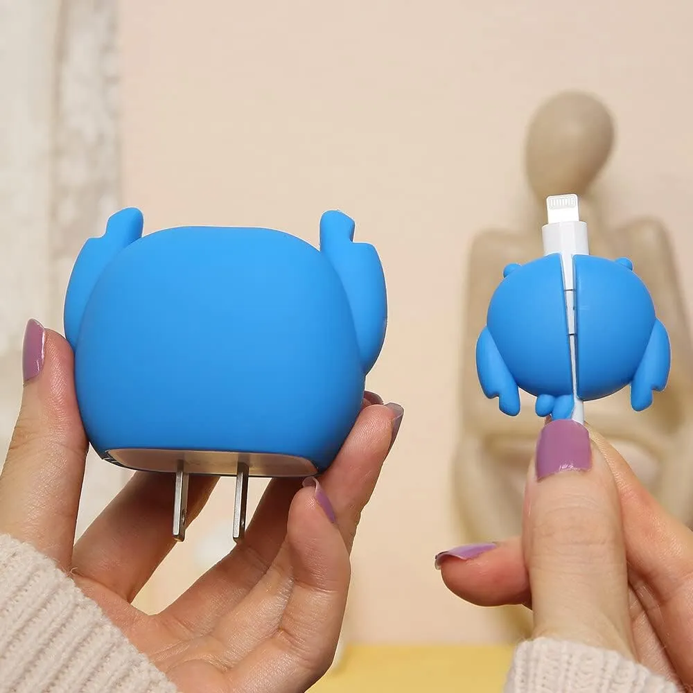 3D Cute Cartoon Series Fast Charger Protector for iPhone 18W 20W