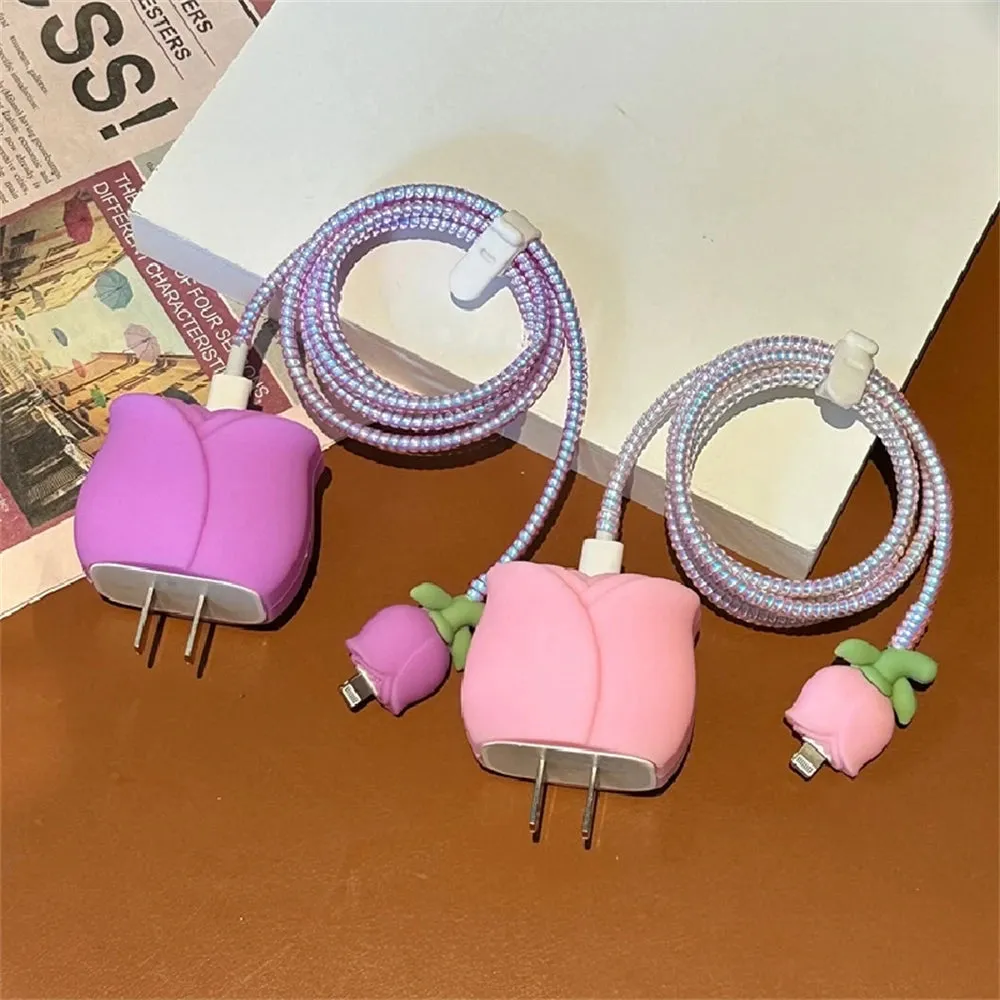 3D Cute Cartoon Series Fast Charger Protector for iPhone 18W 20W