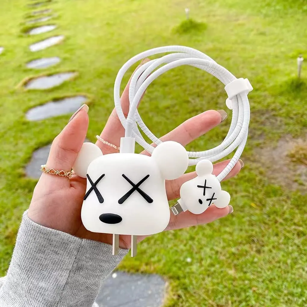 3D Cute Cartoon Series Fast Charger Protector for iPhone 18W 20W