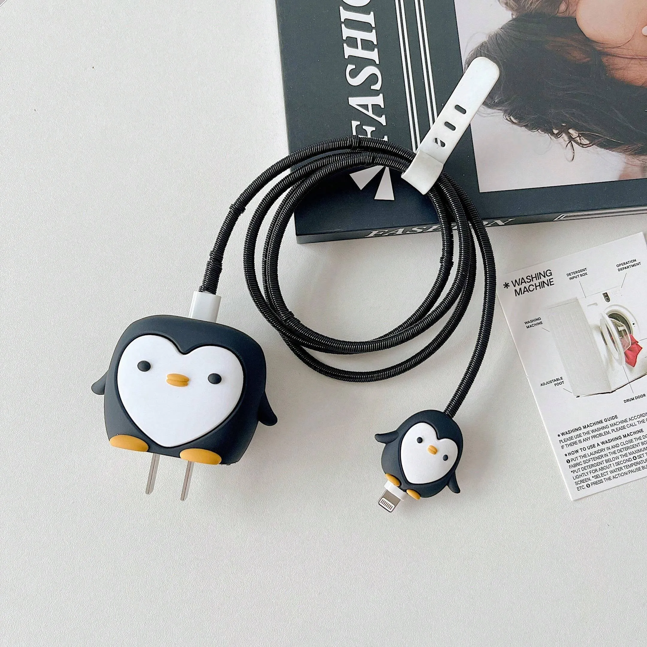 3D Cute Cartoon Series Fast Charger Protector for iPhone 18W 20W