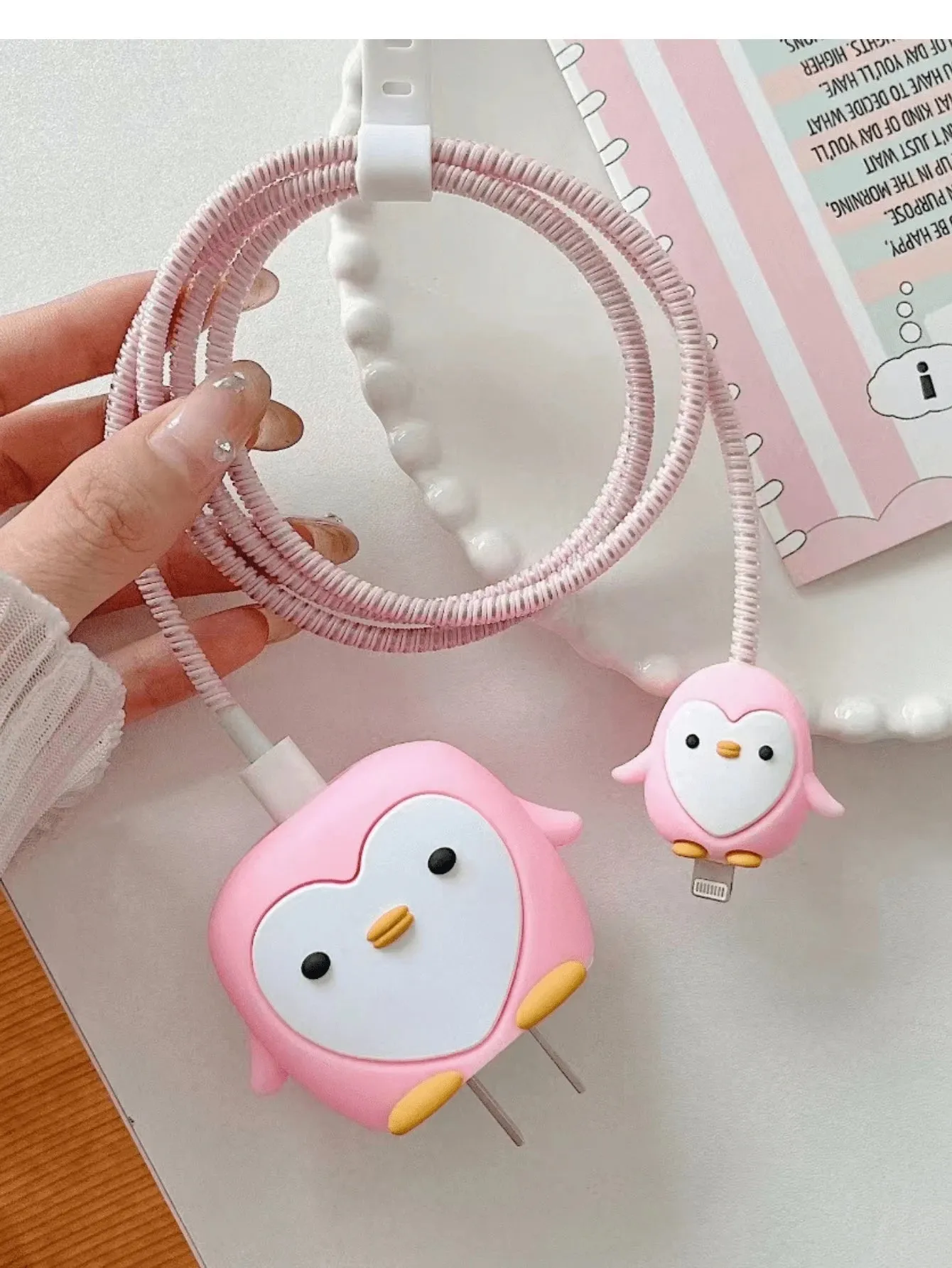 3D Cute Cartoon Series Fast Charger Protector for iPhone 18W 20W