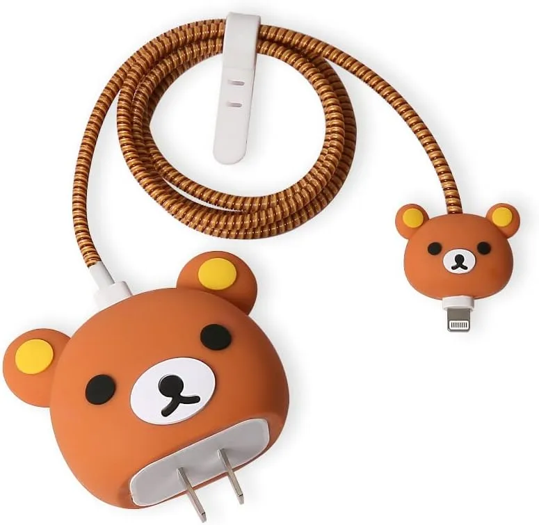 3D Cute Cartoon Series Fast Charger Protector for iPhone 18W 20W