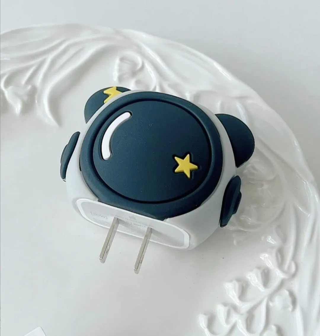 3D Cute Cartoon Series Fast Charger Protector for iPhone 18W 20W