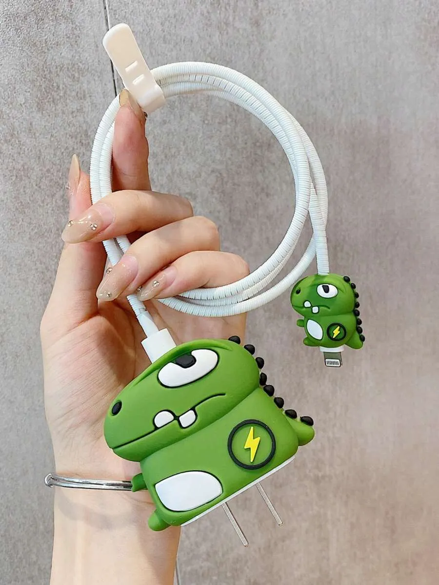 3D Cute Cartoon Series Fast Charger Protector for iPhone 18W 20W