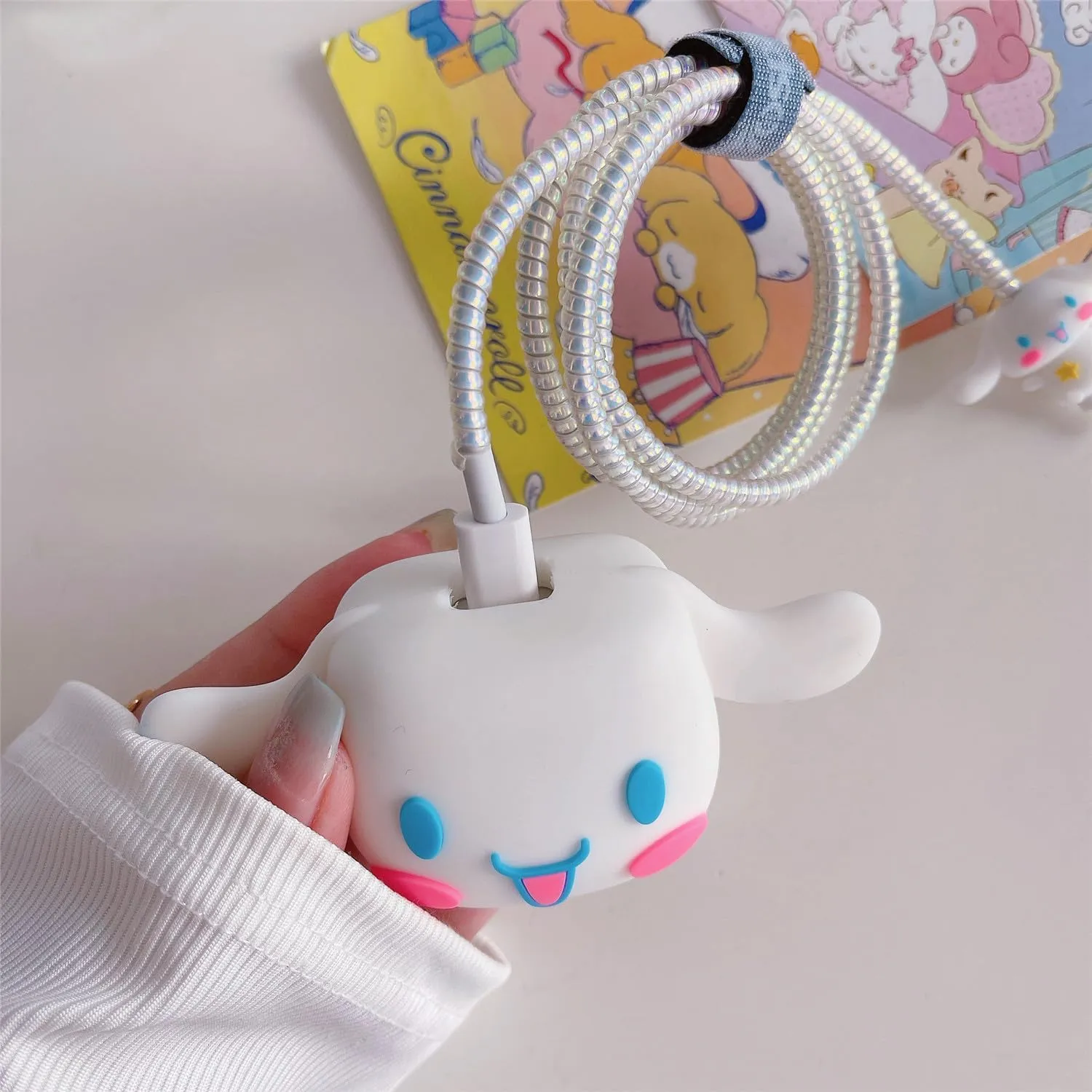 3D Cute Cartoon Series Fast Charger Protector for iPhone 18W 20W
