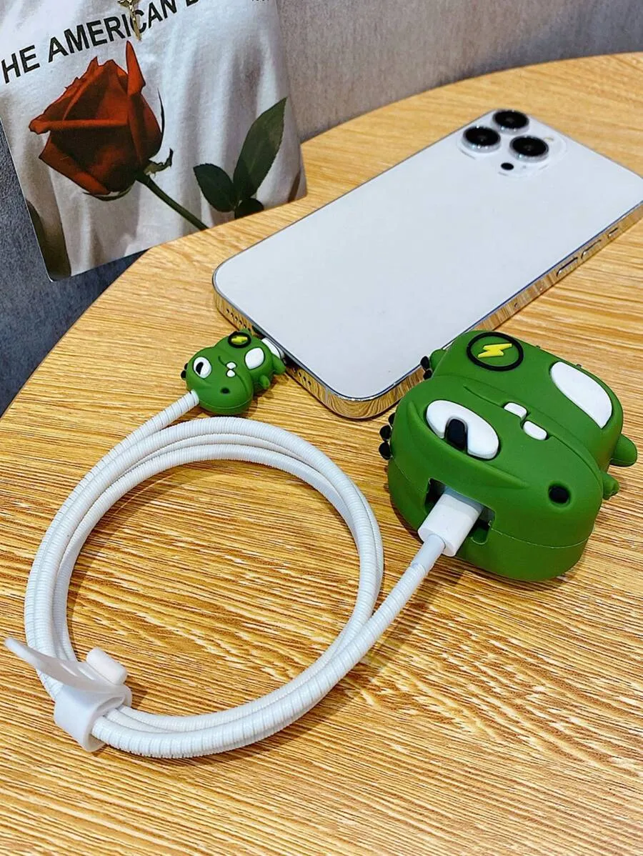 3D Cute Cartoon Series Fast Charger Protector for iPhone 18W 20W