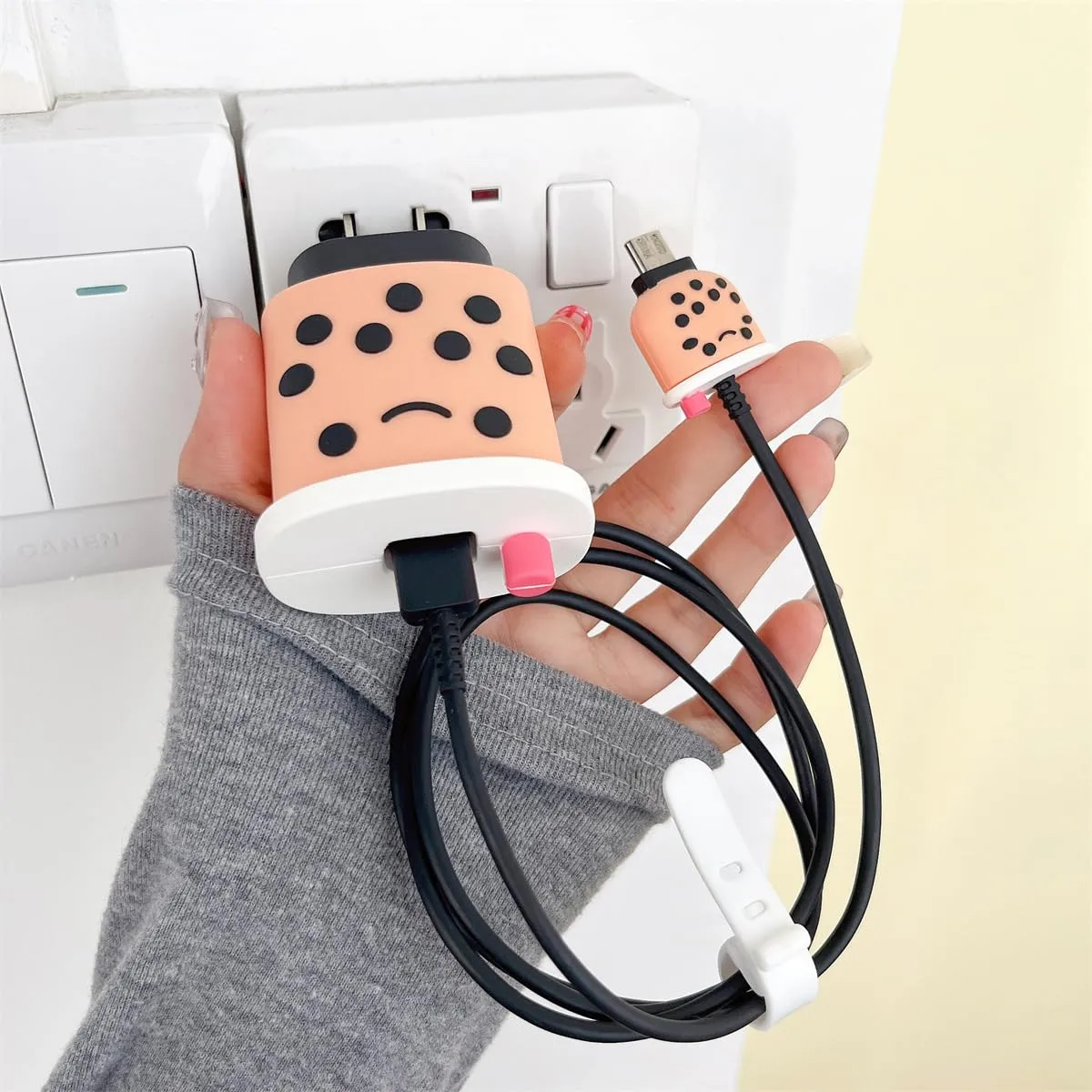 3D Cute Cartoon Series Fast Charger Protector for iPhone 18W 20W