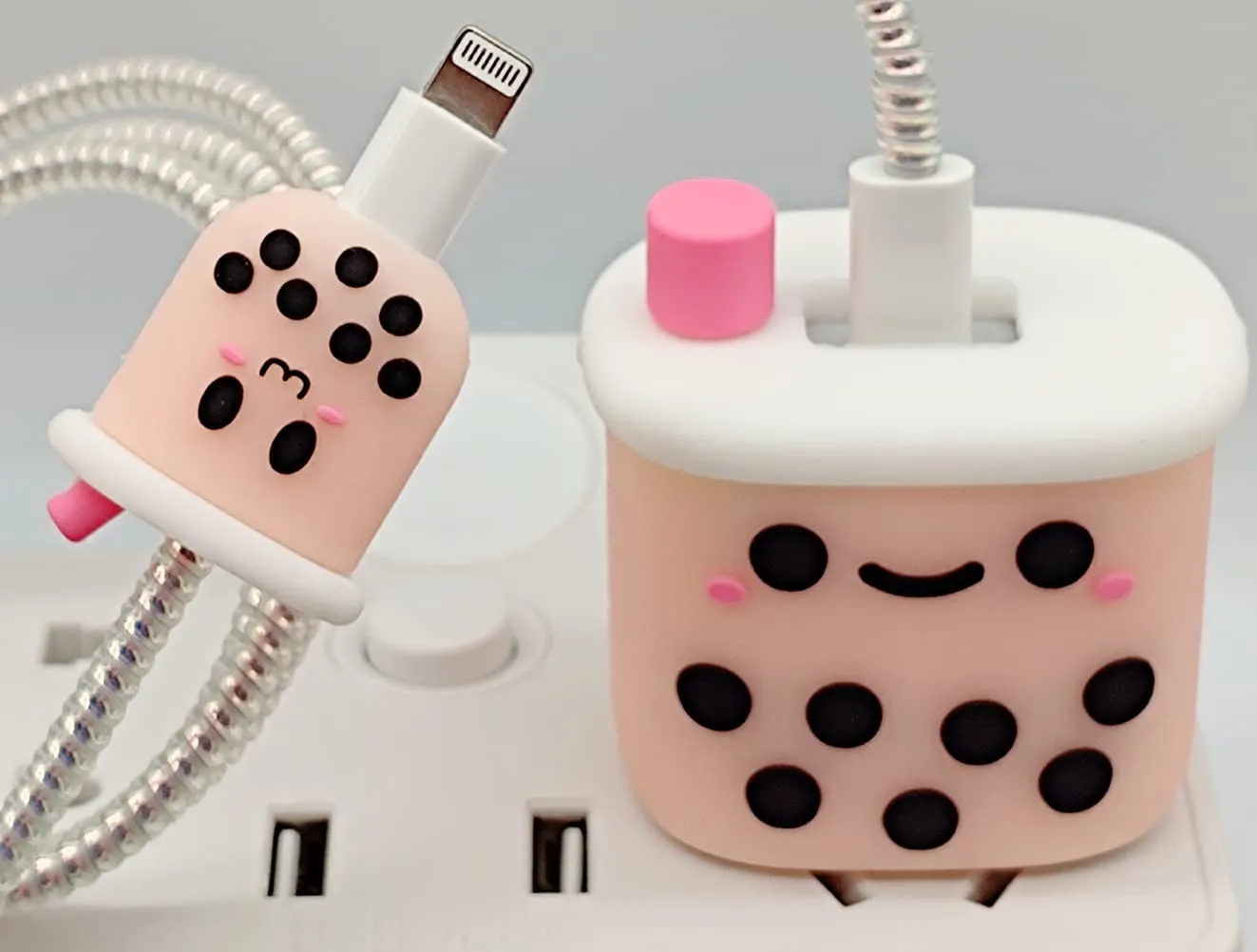 3D Cute Cartoon Series Fast Charger Protector for iPhone 18W 20W