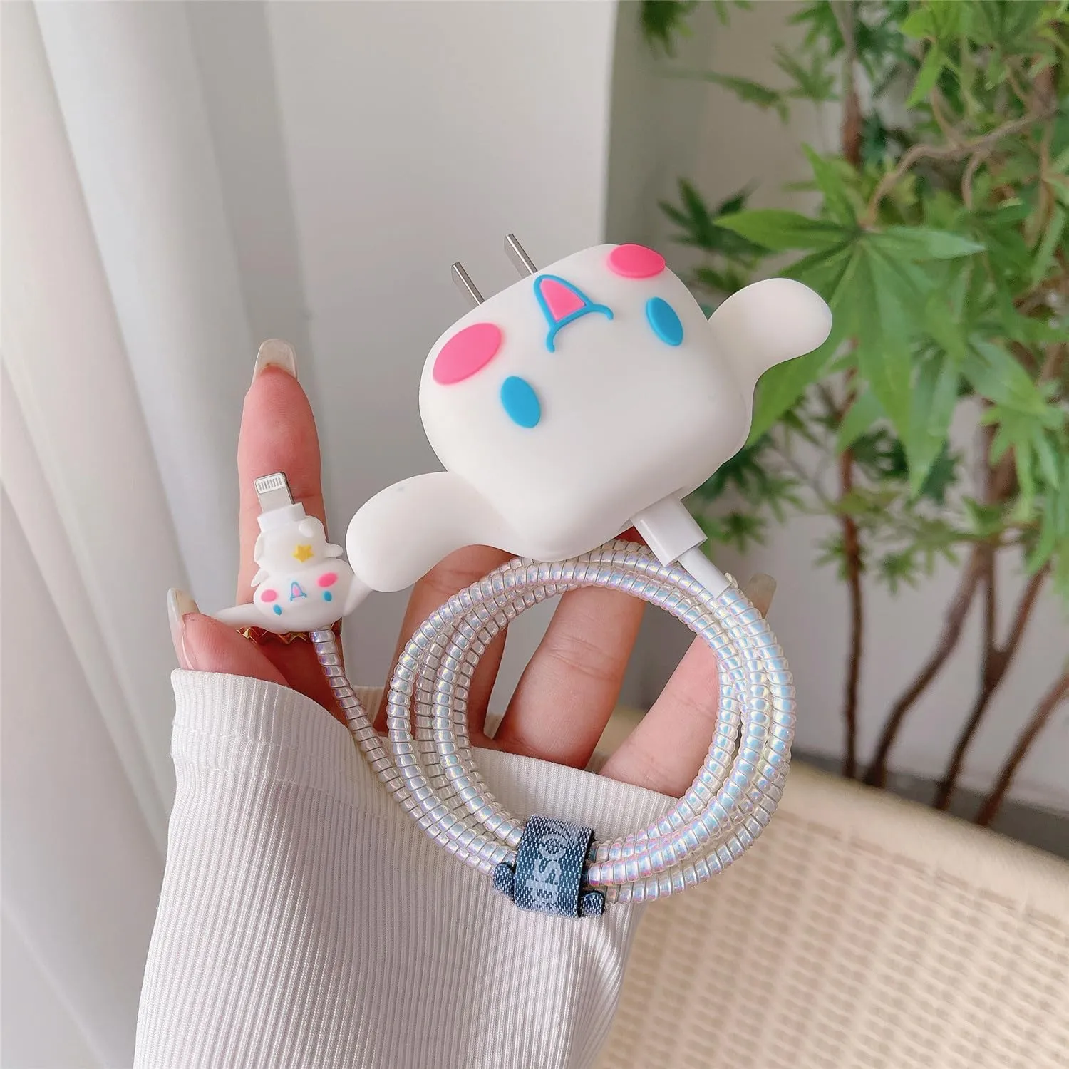 3D Cute Cartoon Series Fast Charger Protector for iPhone 18W 20W