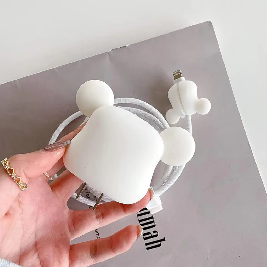 3D Cute Cartoon Series Fast Charger Protector for iPhone 18W 20W