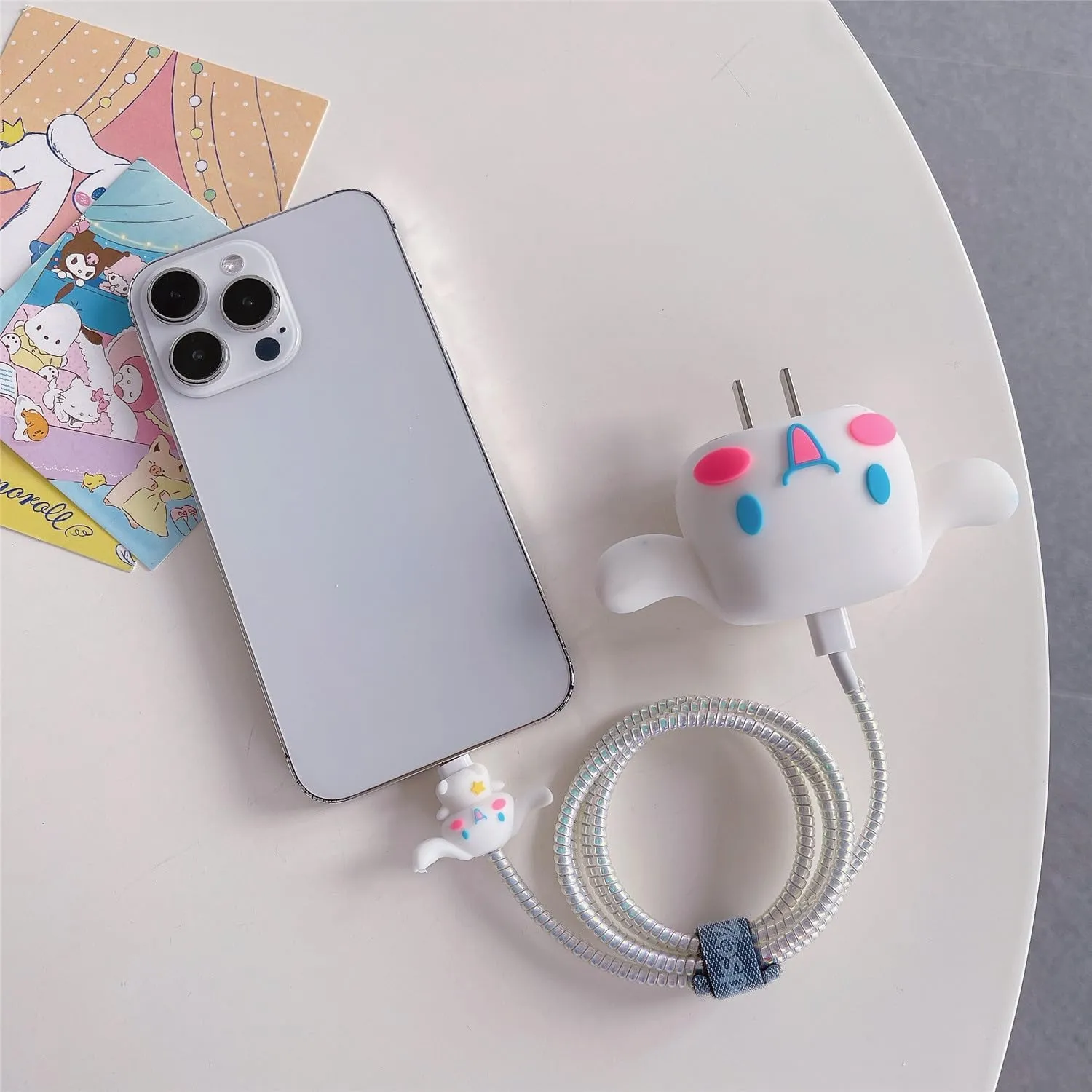 3D Cute Cartoon Series Fast Charger Protector for iPhone 18W 20W