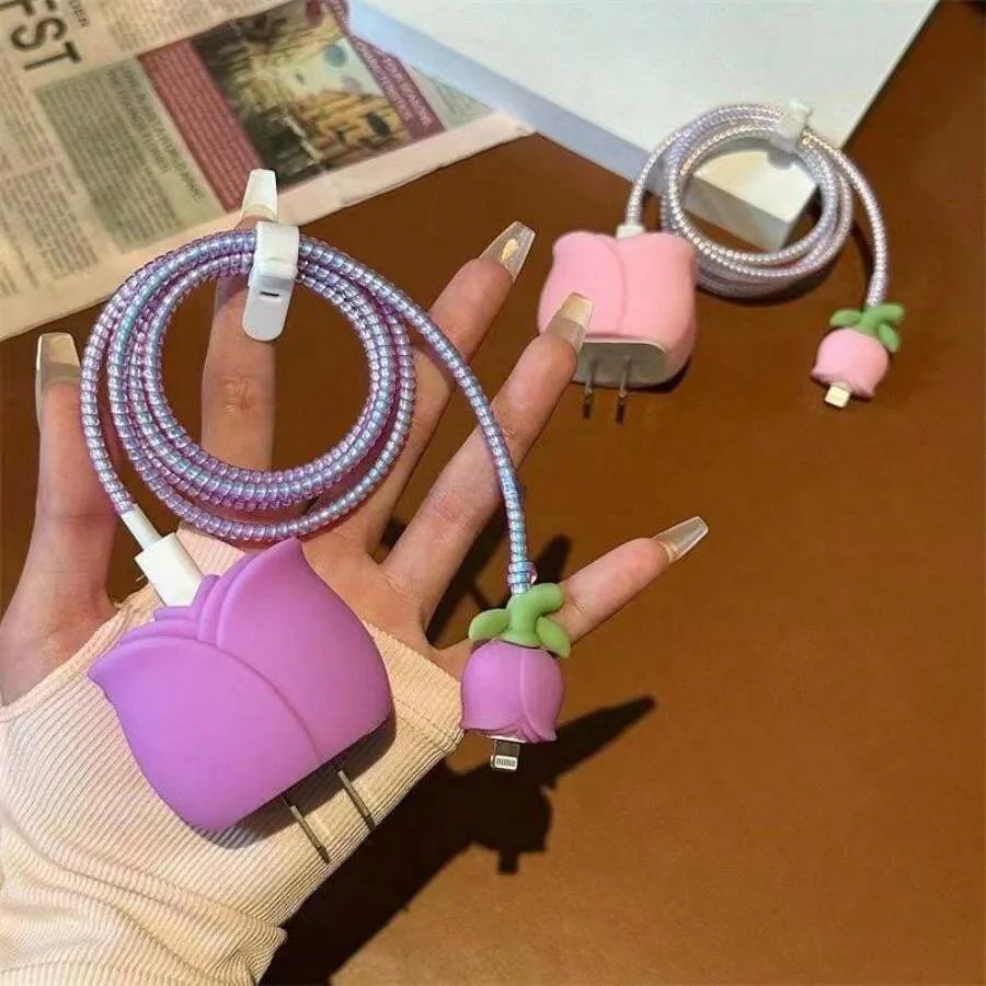 3D Cute Cartoon Series Fast Charger Protector for iPhone 18W 20W