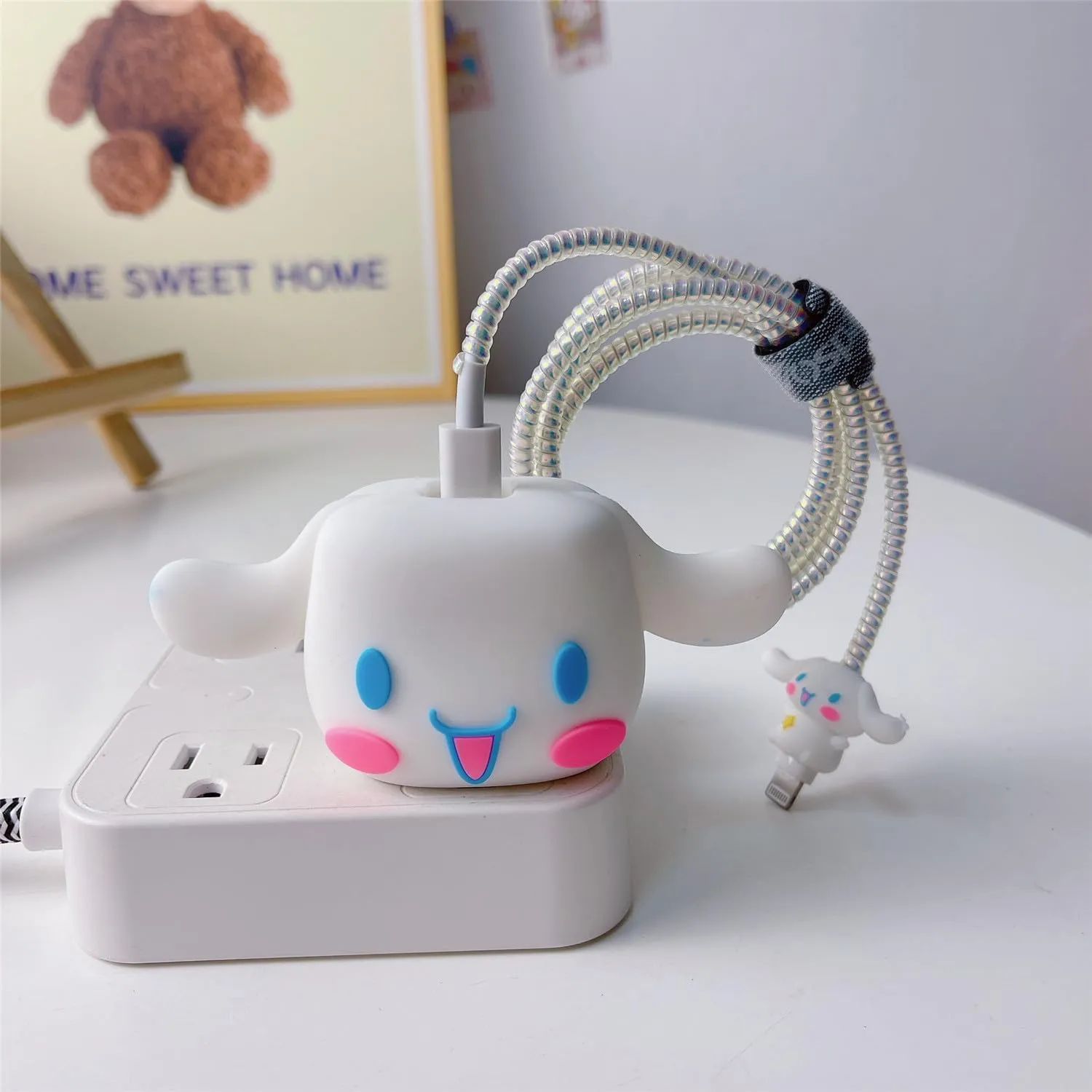 3D Cute Cartoon Series Fast Charger Protector for iPhone 18W 20W