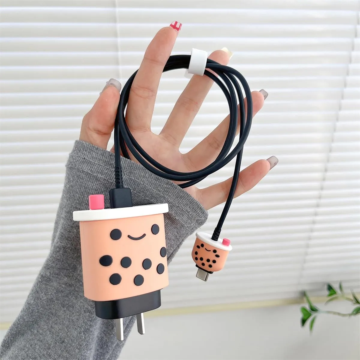 3D Cute Cartoon Series Fast Charger Protector for iPhone 18W 20W