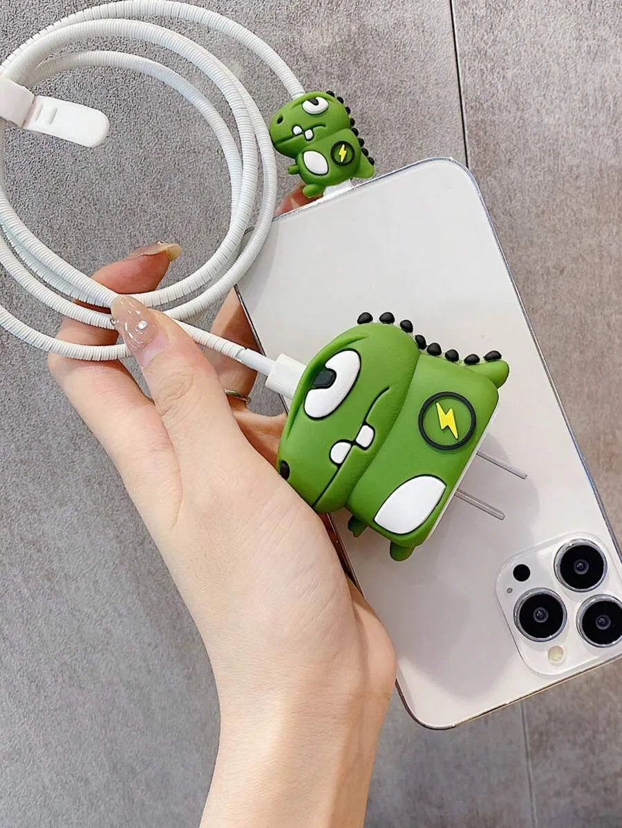 3D Cute Cartoon Series Fast Charger Protector for iPhone 18W 20W