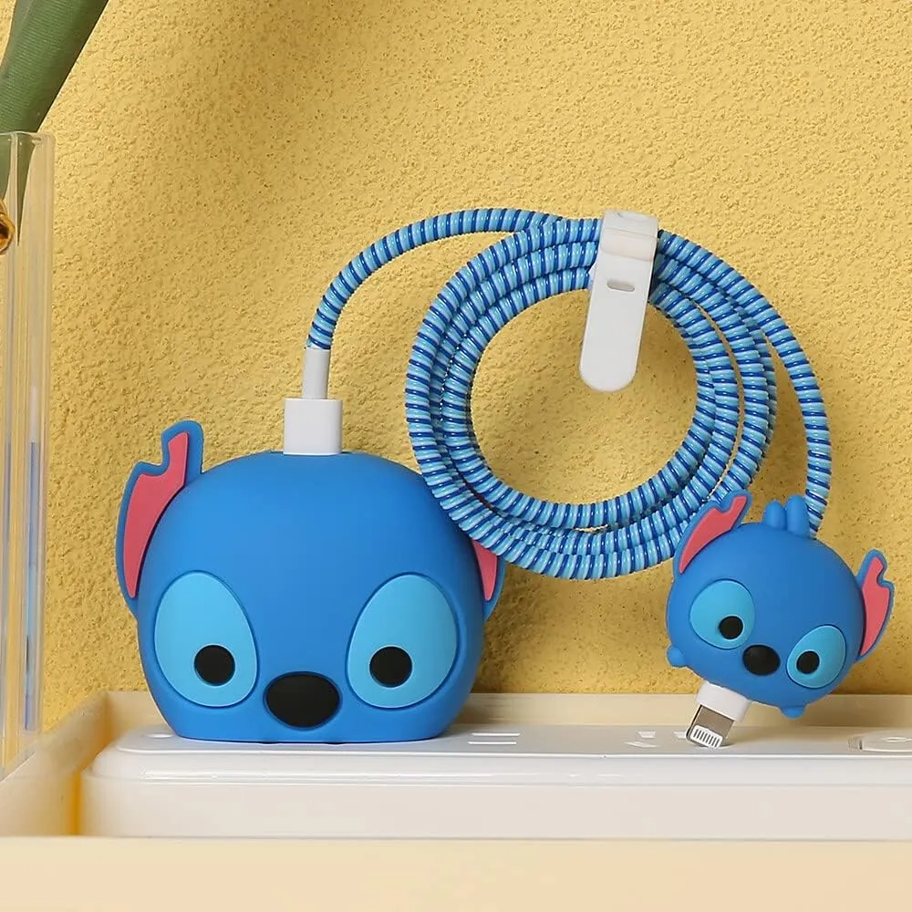3D Cute Cartoon Series Fast Charger Protector for iPhone 18W 20W