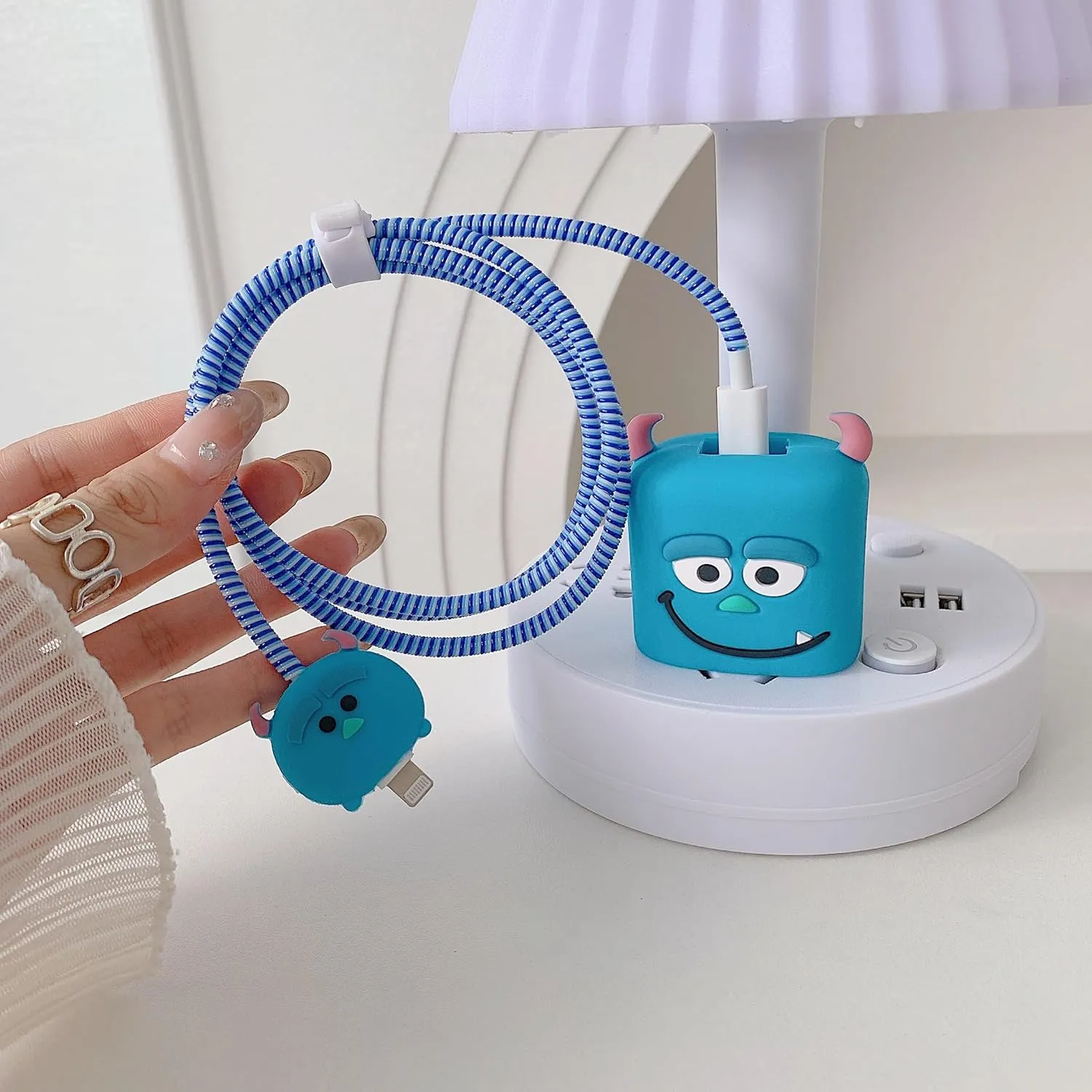 3D Cute Cartoon Series Fast Charger Protector for iPhone 18W 20W