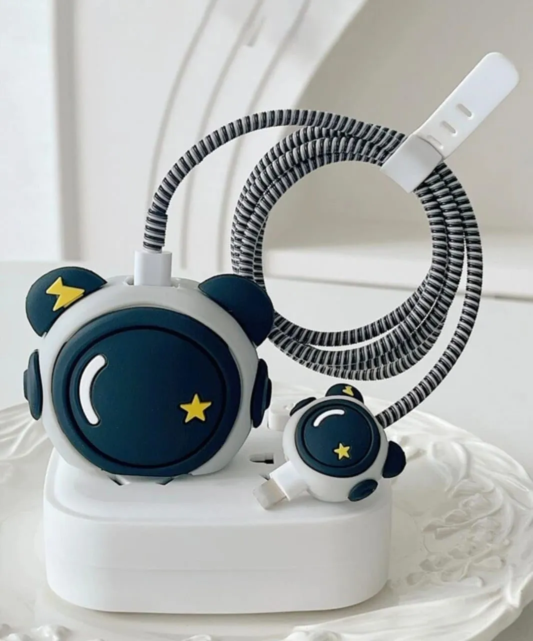3D Cute Cartoon Series Fast Charger Protector for iPhone 18W 20W