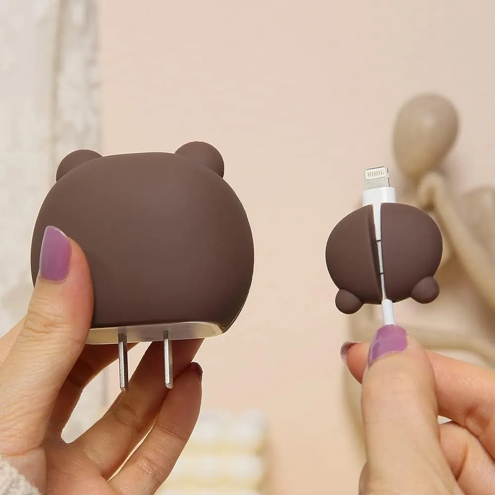 3D Cute Cartoon Series Fast Charger Protector for iPhone 18W 20W