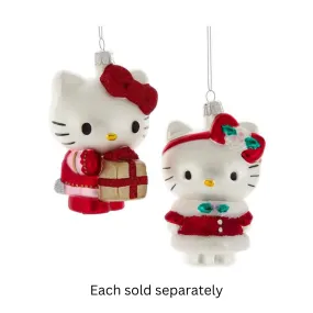 4.5" Ready for Christmas Hello Kitty™ Glass Ornament