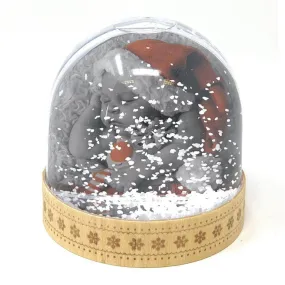 70 x 62mm Blank Wooden Snowflake Snow Dome - Pack of 6