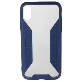 Apple iPhone X & XS Grid Case Blue