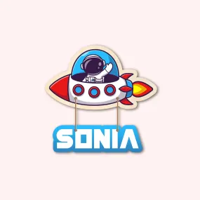 Astronaut Theme Kids Name Board
