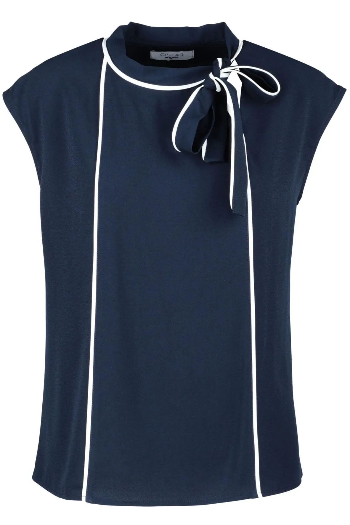 Asymmetric Neck Tie Top