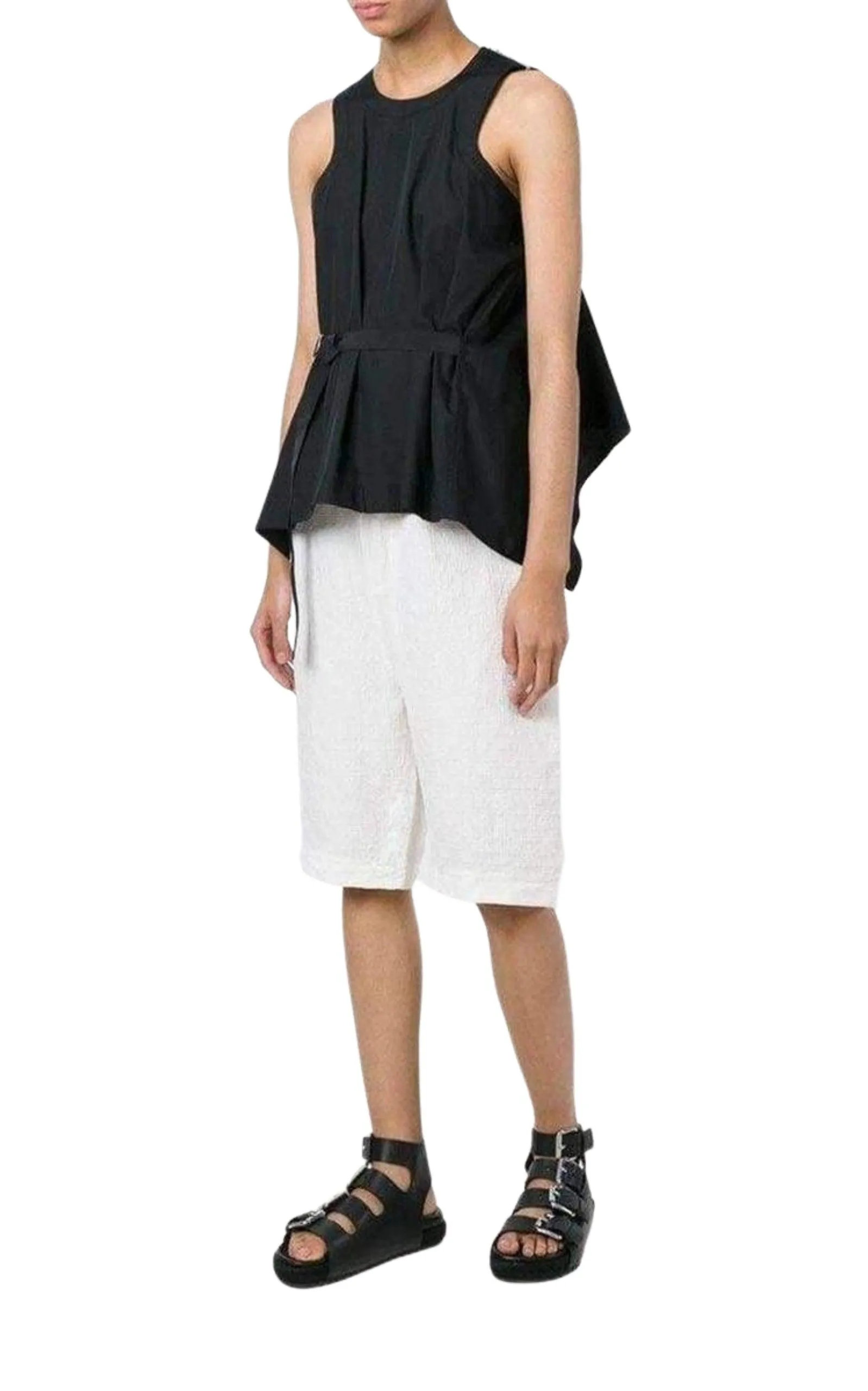 Belted Front Top