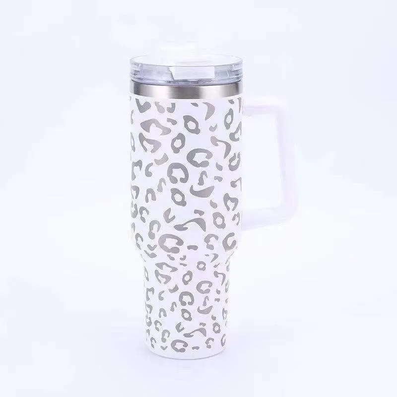 BHB Exclusive: White Leopard 40oz Tumbler