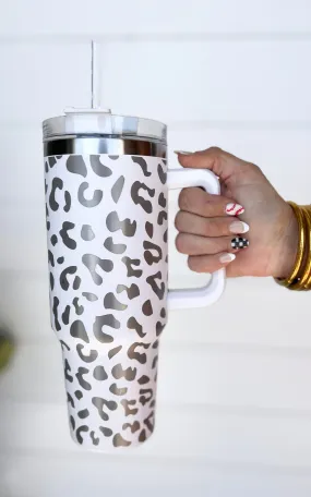 BHB Exclusive: White Leopard 40oz Tumbler