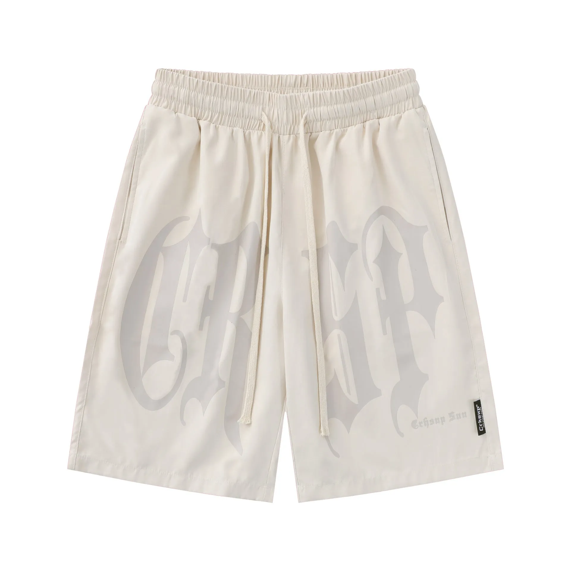 Big Letters | Hip Hop Gothic Print Shorts