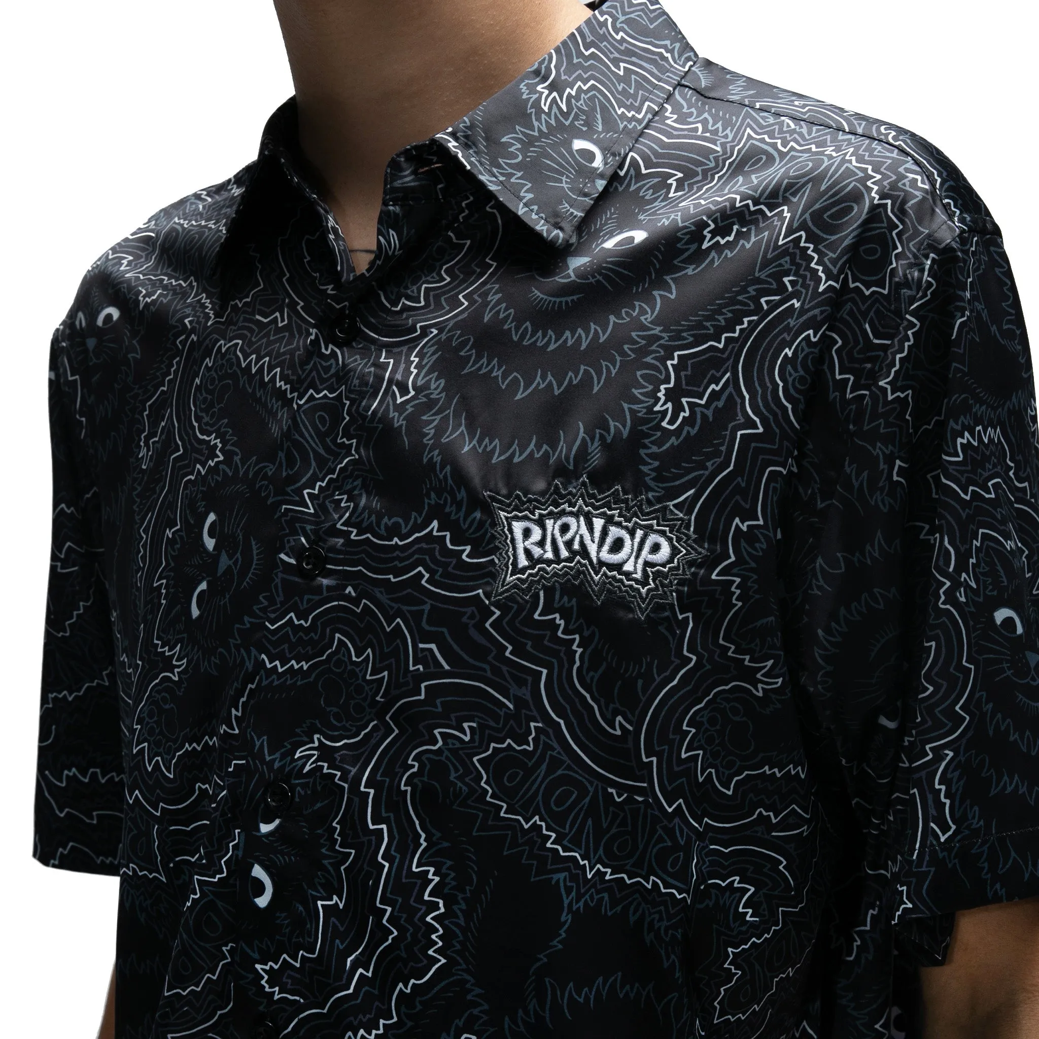 Big Pussy Energy Button Up (Black)