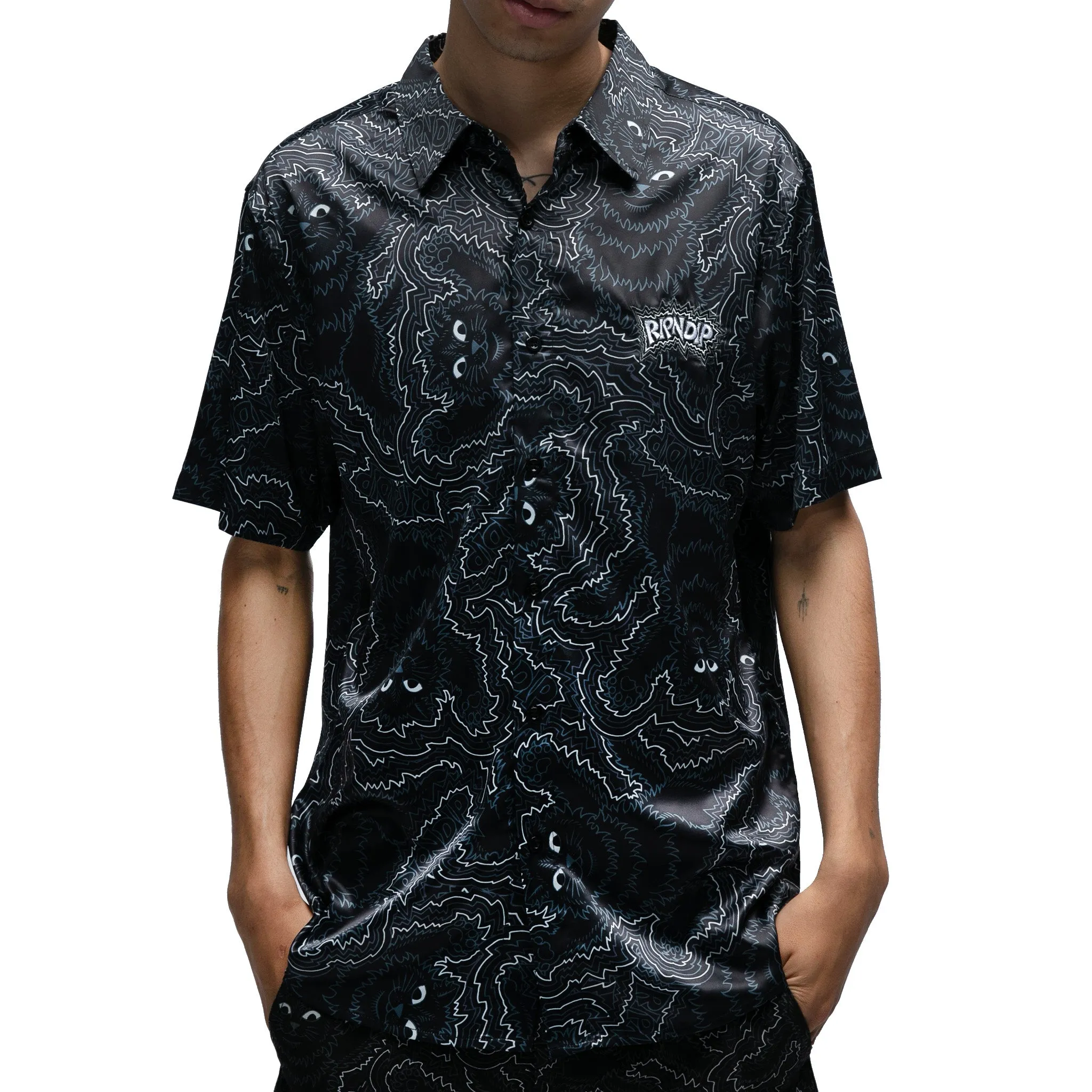 Big Pussy Energy Button Up (Black)