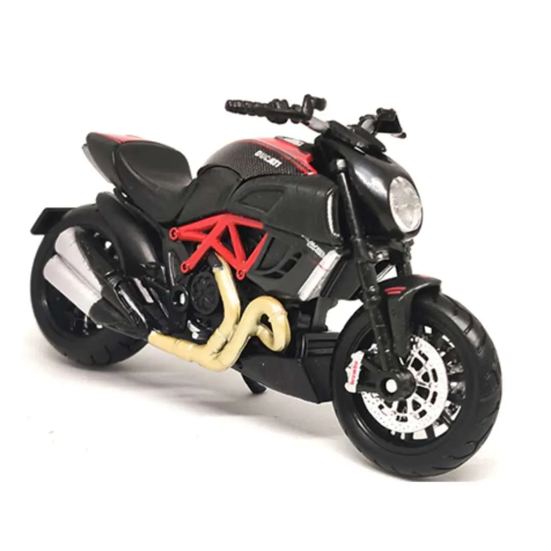Black DUCATI DIAVEL CARBON MODEL By Maisto
