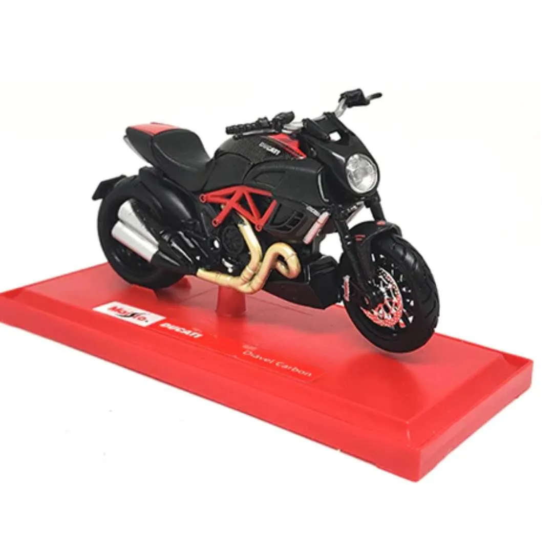 Black DUCATI DIAVEL CARBON MODEL By Maisto
