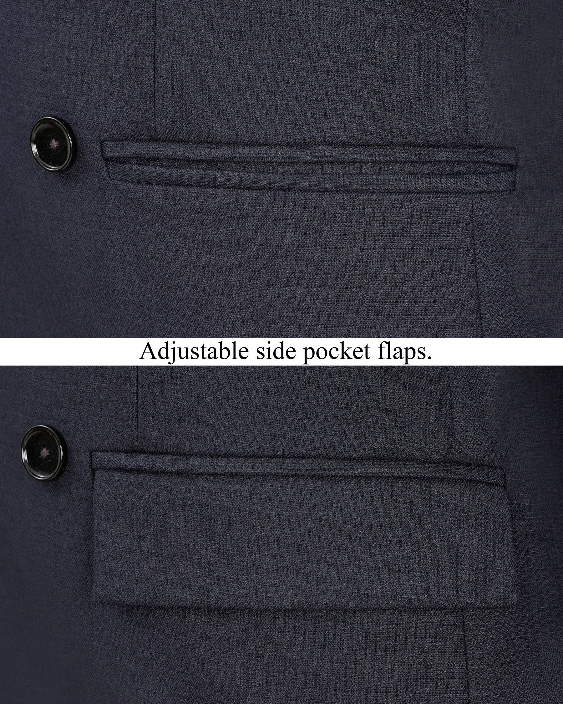 Bleached Cedar Blue Double Breasted Blazer
