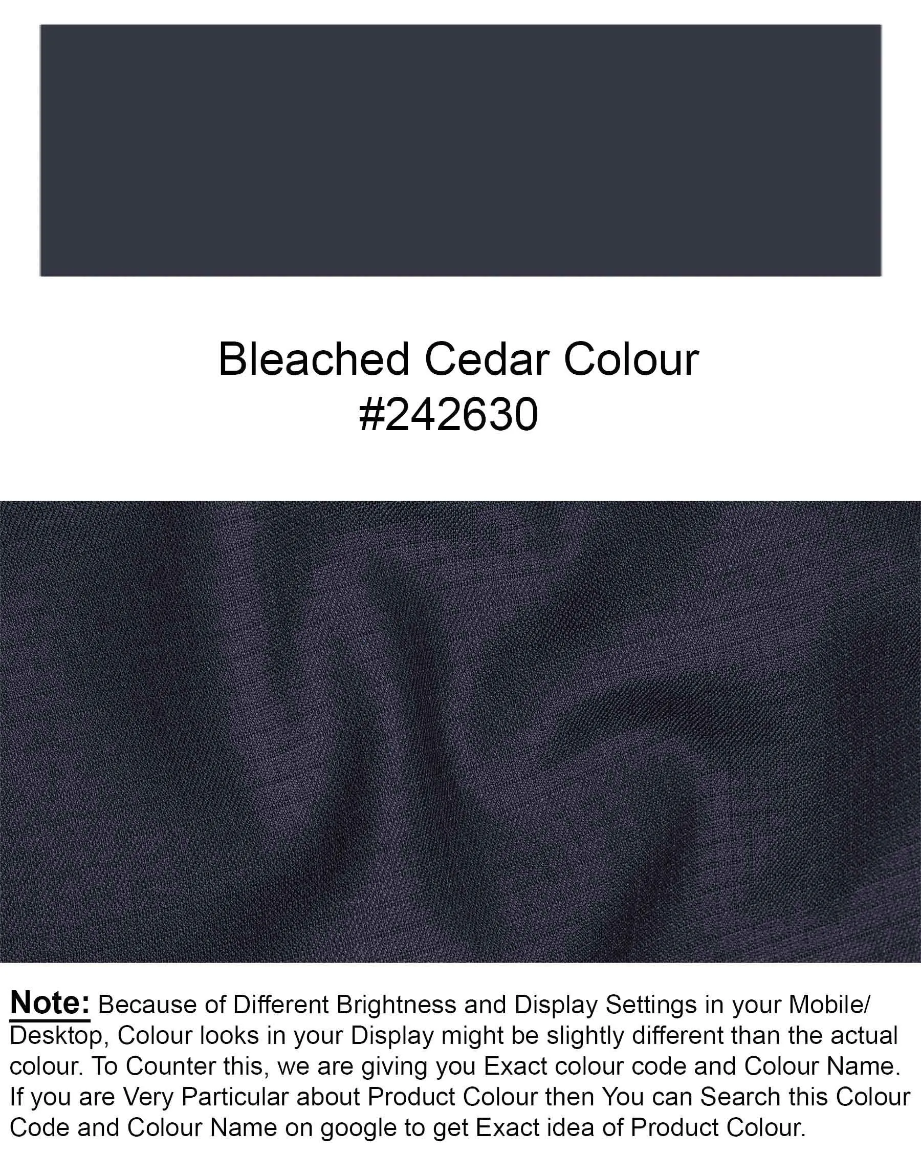 Bleached Cedar Blue Double Breasted Blazer