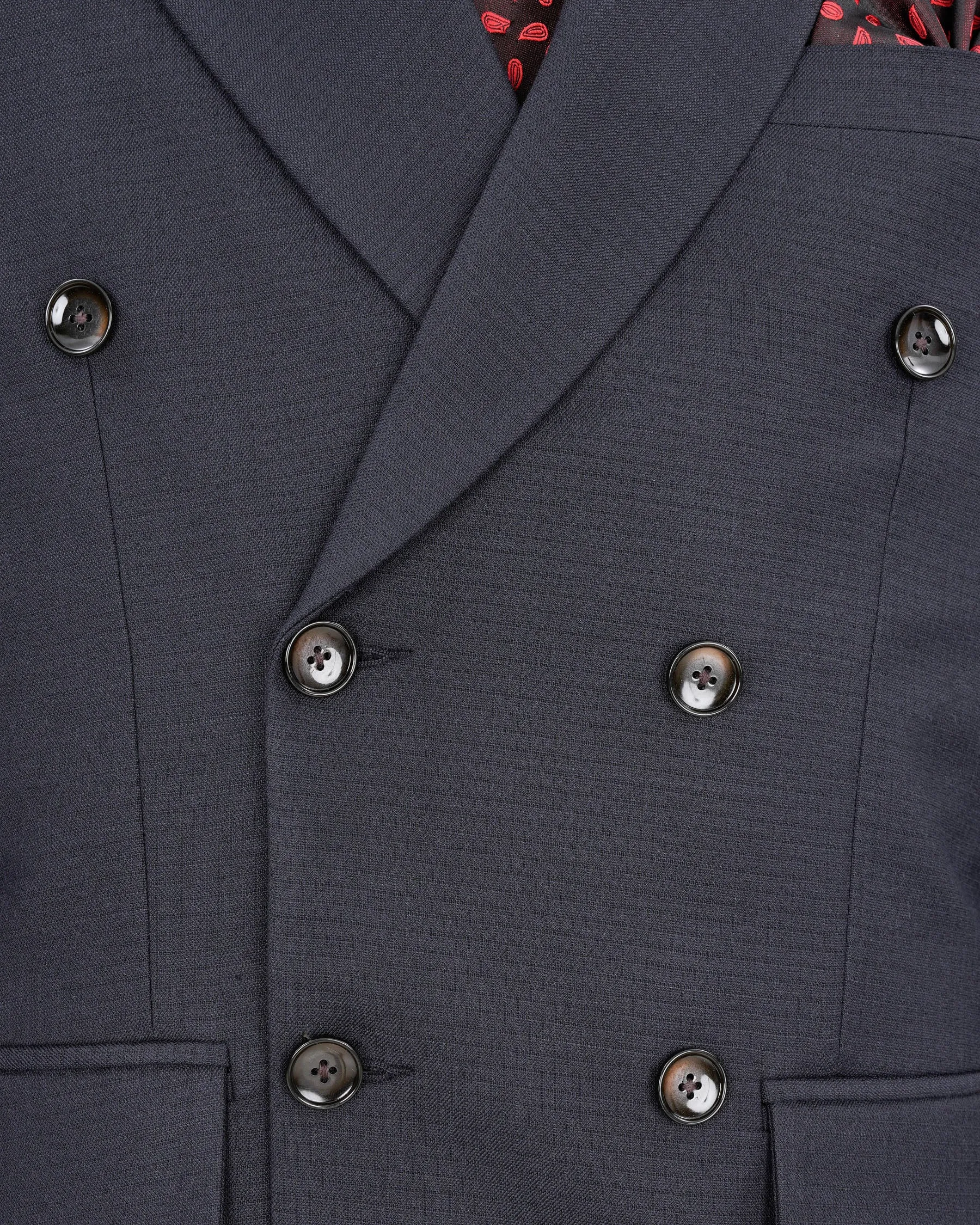 Bleached Cedar Blue Double Breasted Blazer