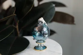Blue & Black WAR Globe Ornament