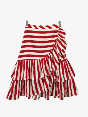 Bohemian Traders Draped Frill Asymmetric Midi Skirt Size L