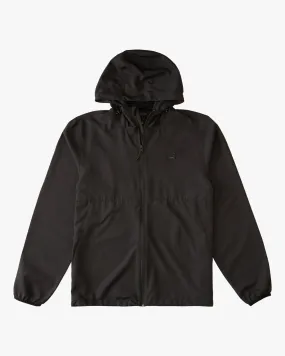 Boys Transport Windbreaker Jacket - Black