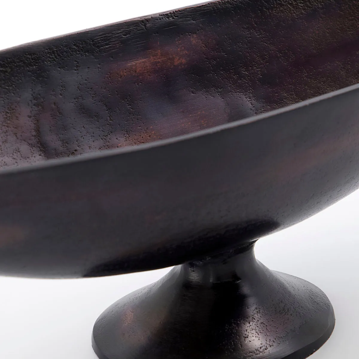 Bronzed Oval Decorative Bowl