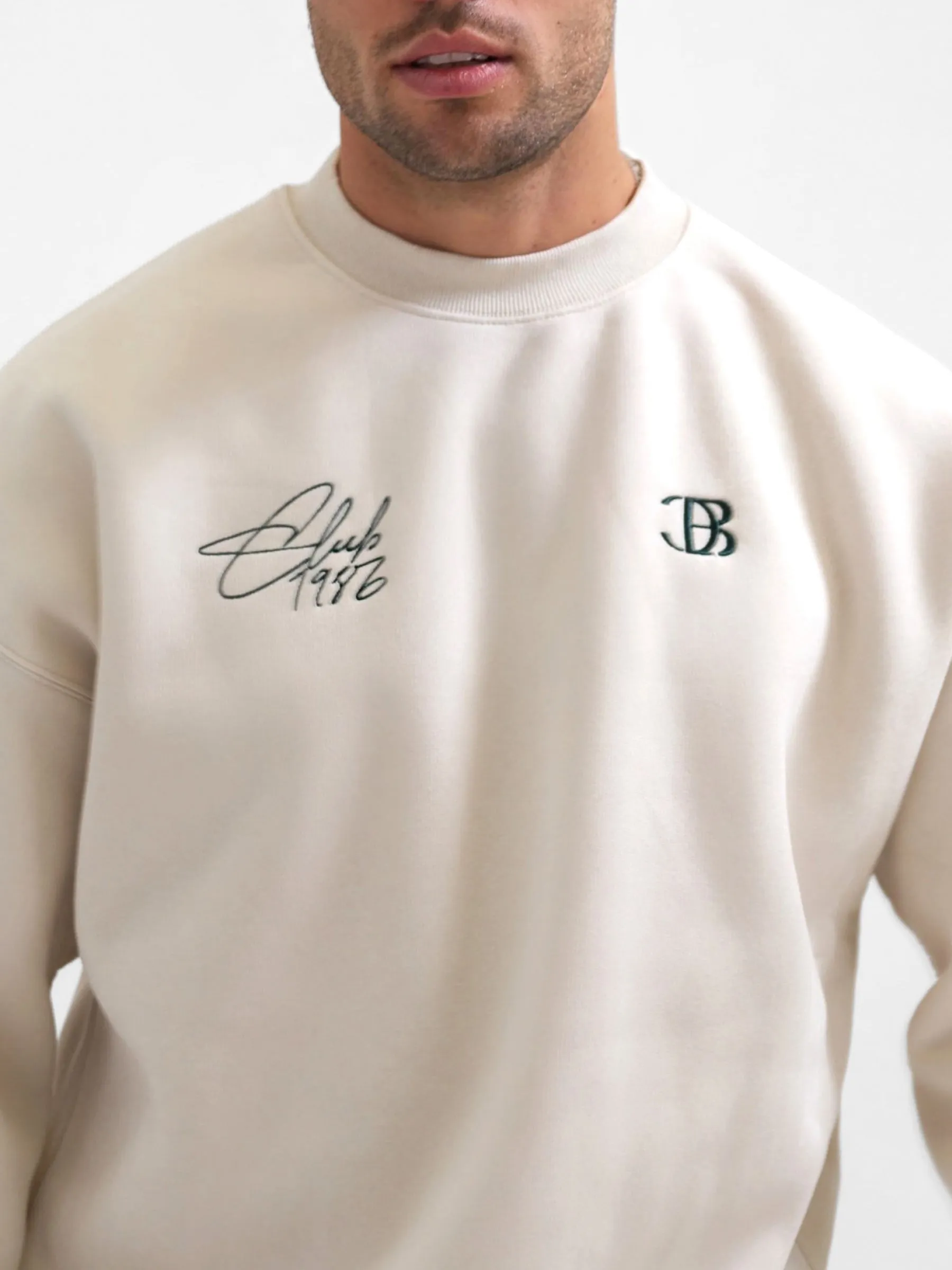 Club Relaxed Sweater - Chalk