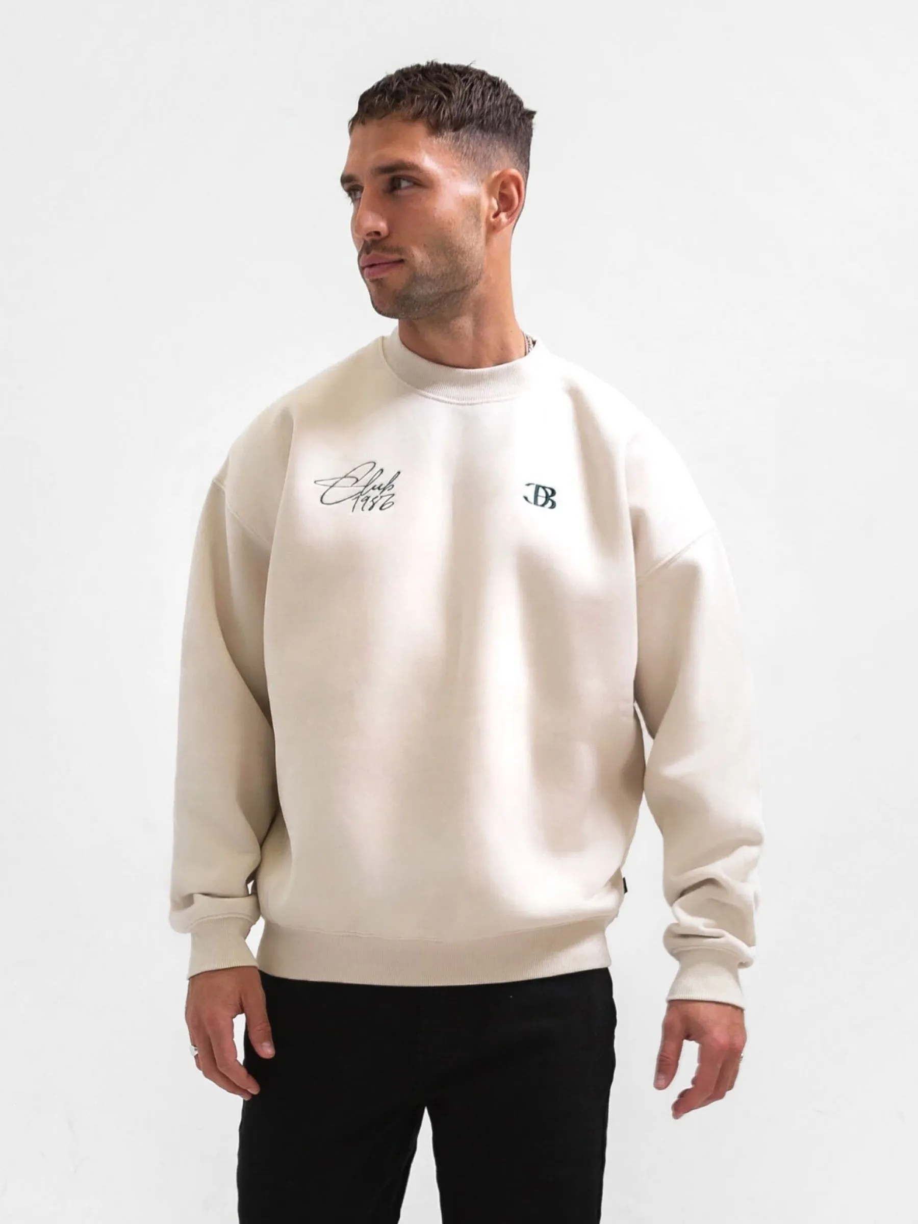 Club Relaxed Sweater - Chalk